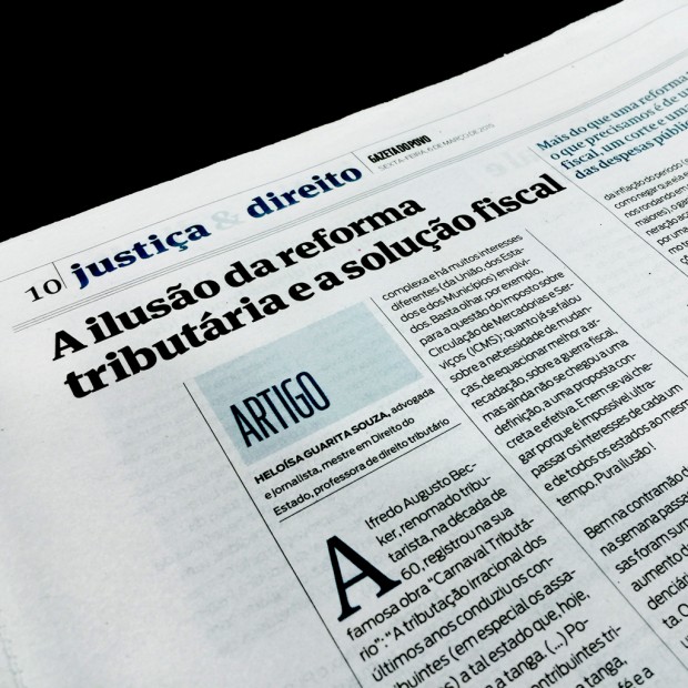 Publicado no caderno "Justiça e Direito".