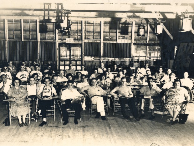 Conferência de trabalhadores, em 1946.